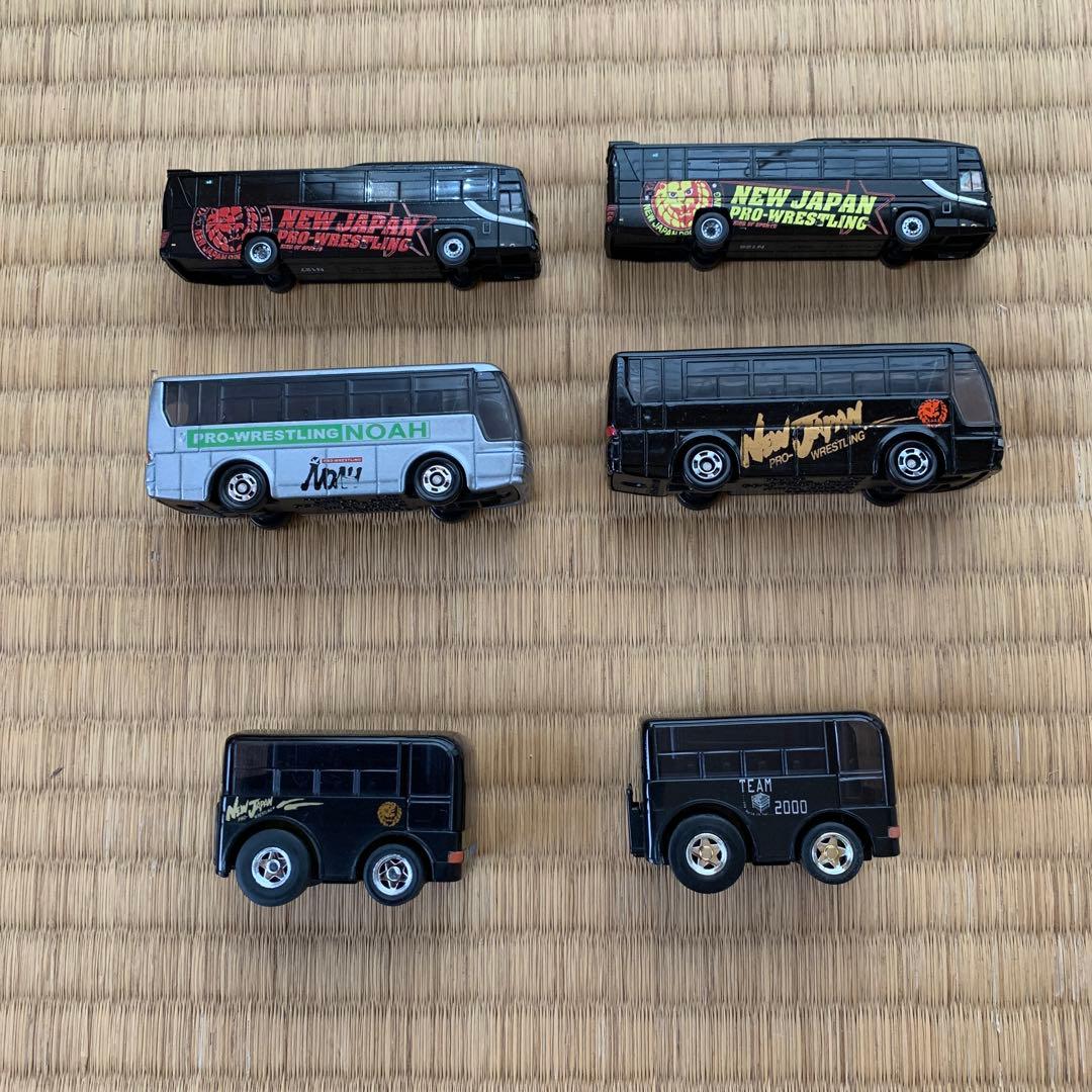 新日本プロレス&プロレスリングNOAH 選手用巡業バスミニカーセット