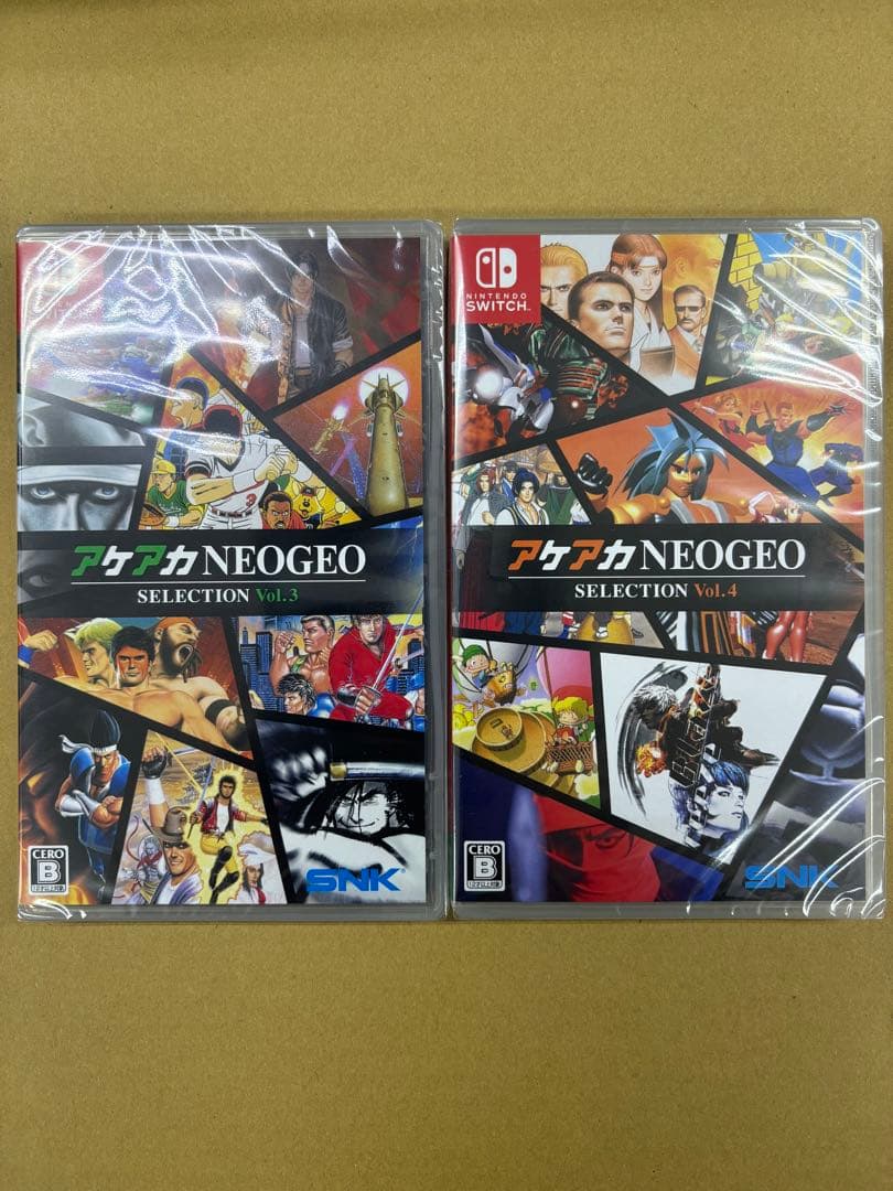 Switch アケアカ NEOGEO セレクション Vol.3 4 セット ゲオ公式通販サイト/ゲオオンラインストア【新品】アケアカ