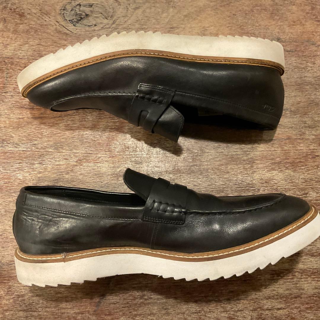 30cm！クラークス ローファー アーネストフリー メンズ ブラック