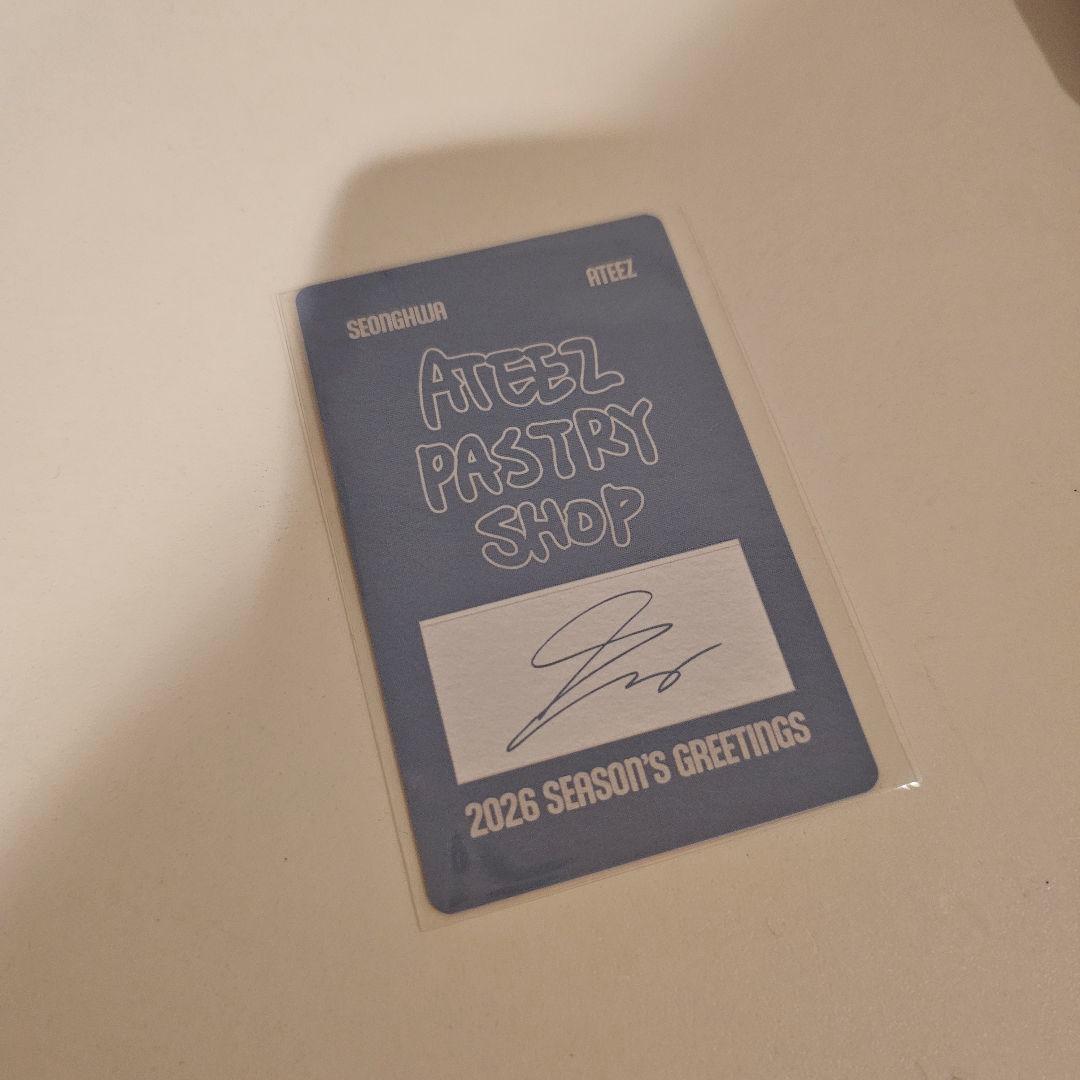 ATEEZ ソンファ 直筆サイン トレカ sign photo card アジツ - メルカリ