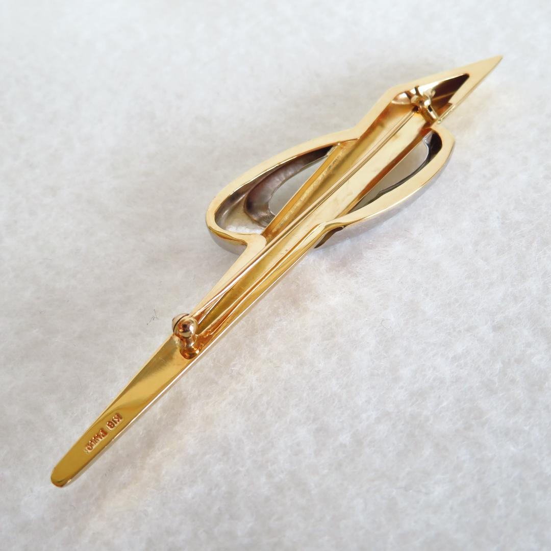 K18 Pt900 ブローチ 男女兼用 アクセサリー 6.3g