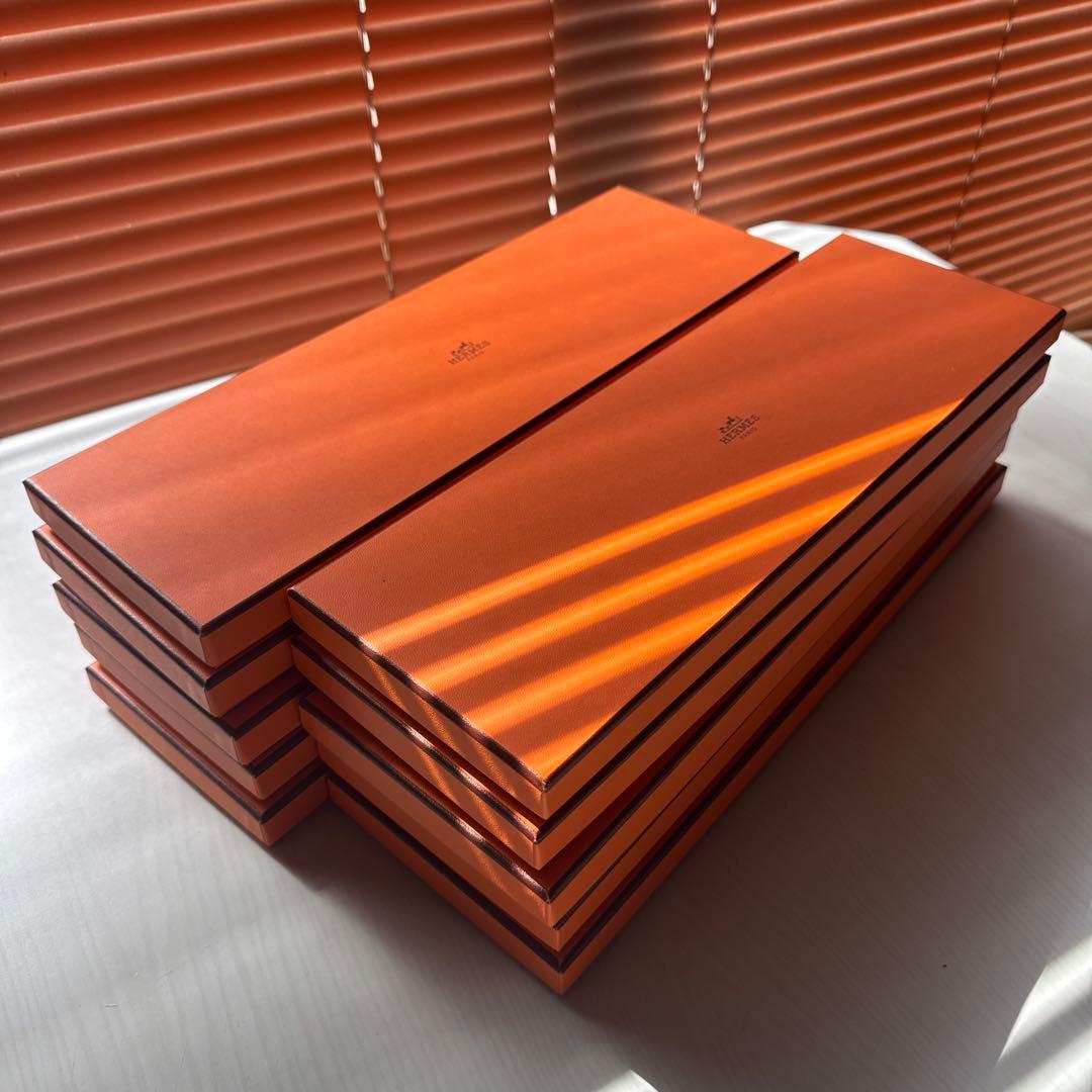 HERMES ギフト箱 8個セット オレンジ - メルカリ