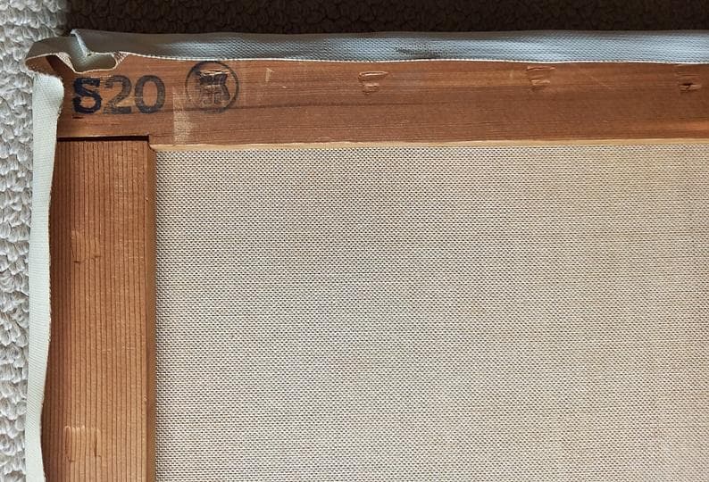 二元会常任委員審 奥野北雄 二元会総理大臣賞 油彩画直筆 S20号 額なし