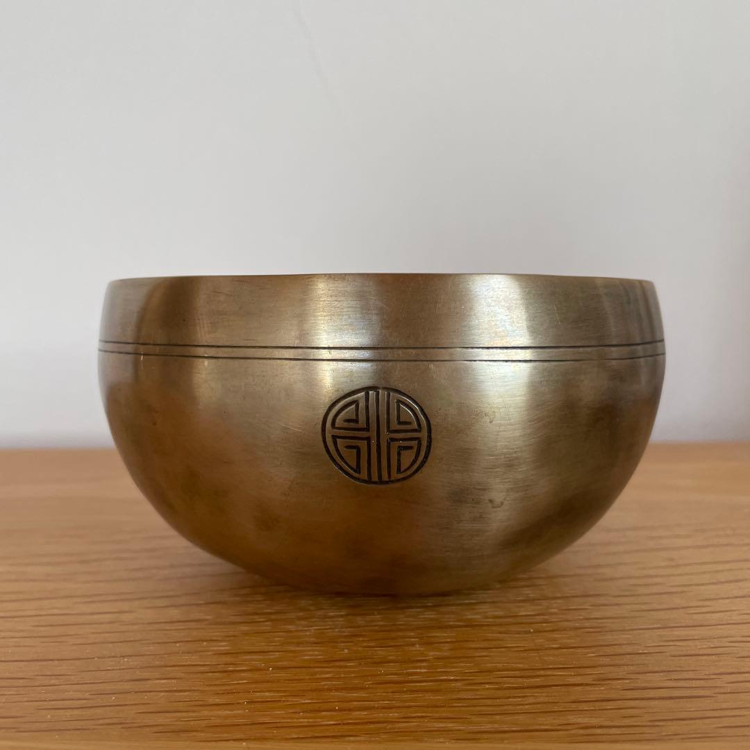 【希少】フルムーン シンギングボウル セブンメタル 手打ち ネパール Gコード 希少】フルムーン シンギングボウル セブンメタル 手打ち ネパール G