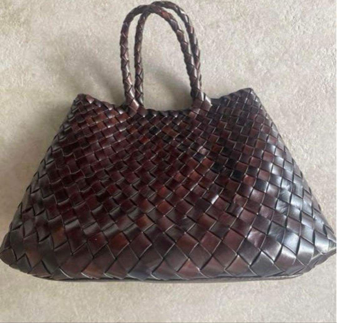 美品　Dragon Diffusion ドラゴン 編み込みレザーバッグ　タン DRAGON DIFFUSION ドラゴンディフュージョン バッグ MARKET DIAGONAL