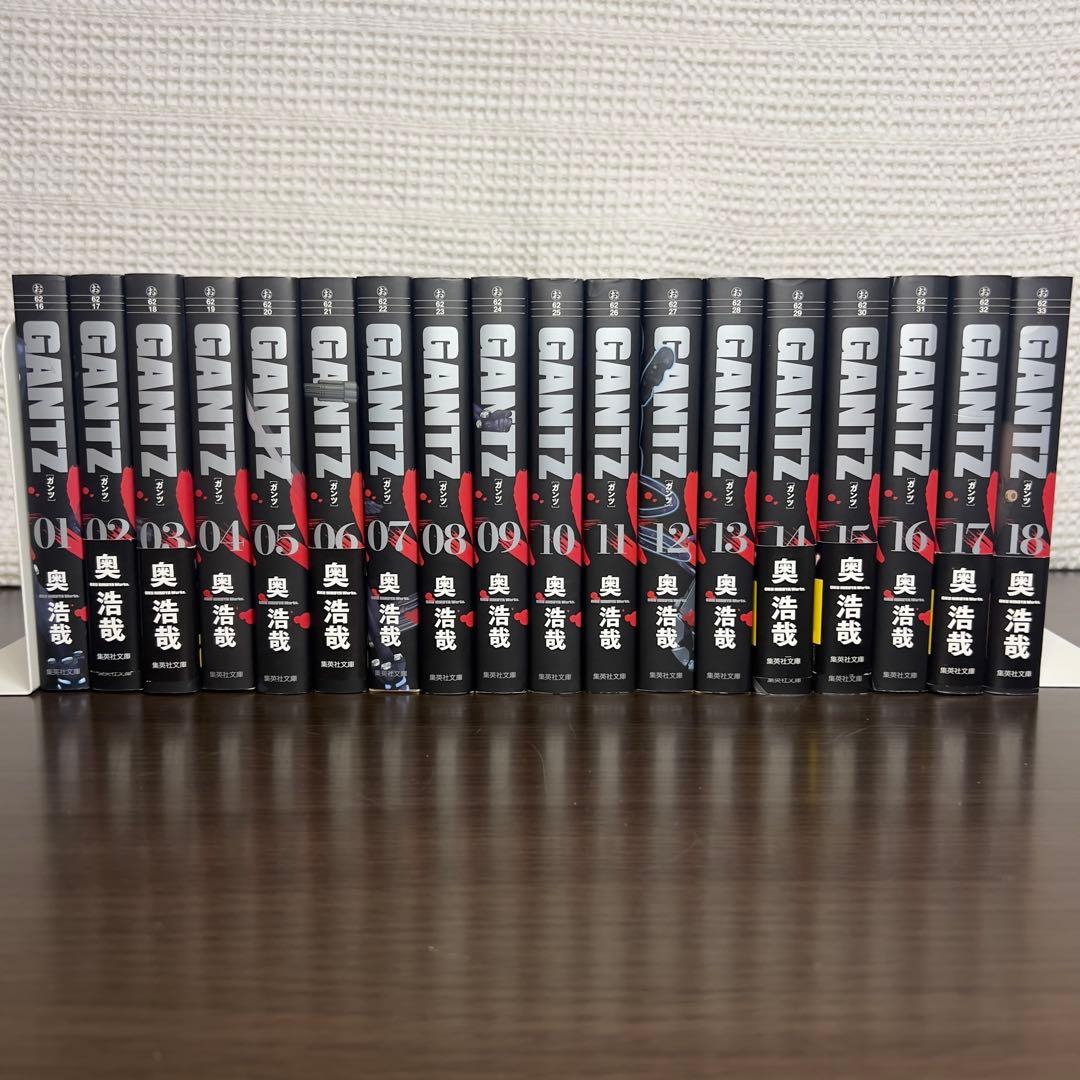 GANTZ 文庫版 全18巻完結＋公式しおり10枚付｜奥浩哉 ダークアクション