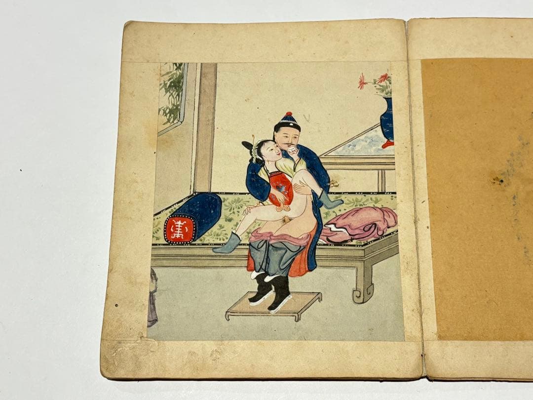 閨房秘戯」中国春画 手書き 10図1冊|唐本 艶本 秘