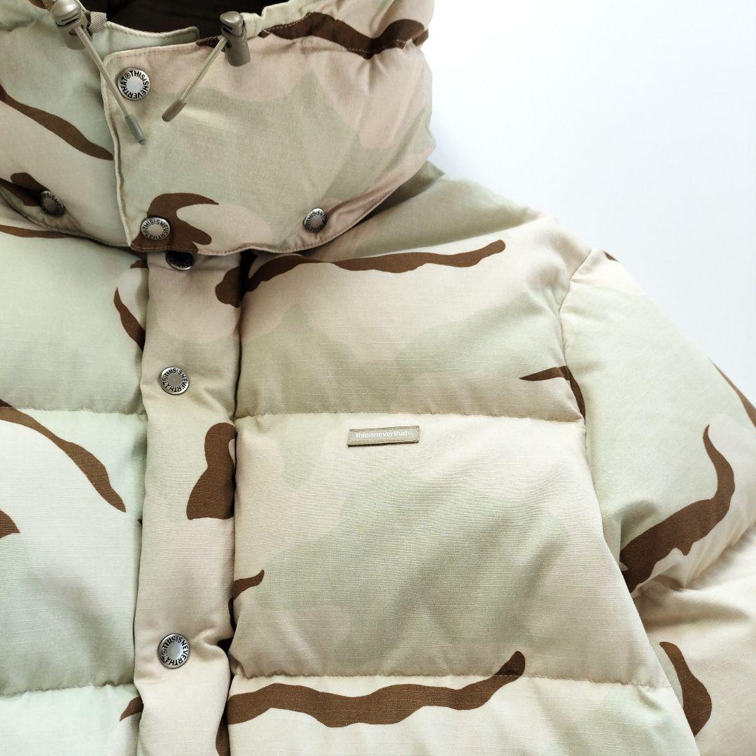 美品 ディスイズネバーザット ダウンジャケットカモフラ【L】 - メルカリ