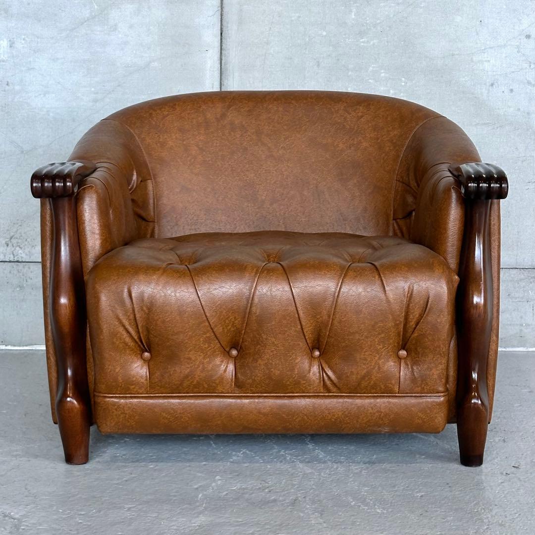 ☆マルニ木工☆ベルサイユ｜マキシマムシリーズ 1Pソファ｜PVCレザー