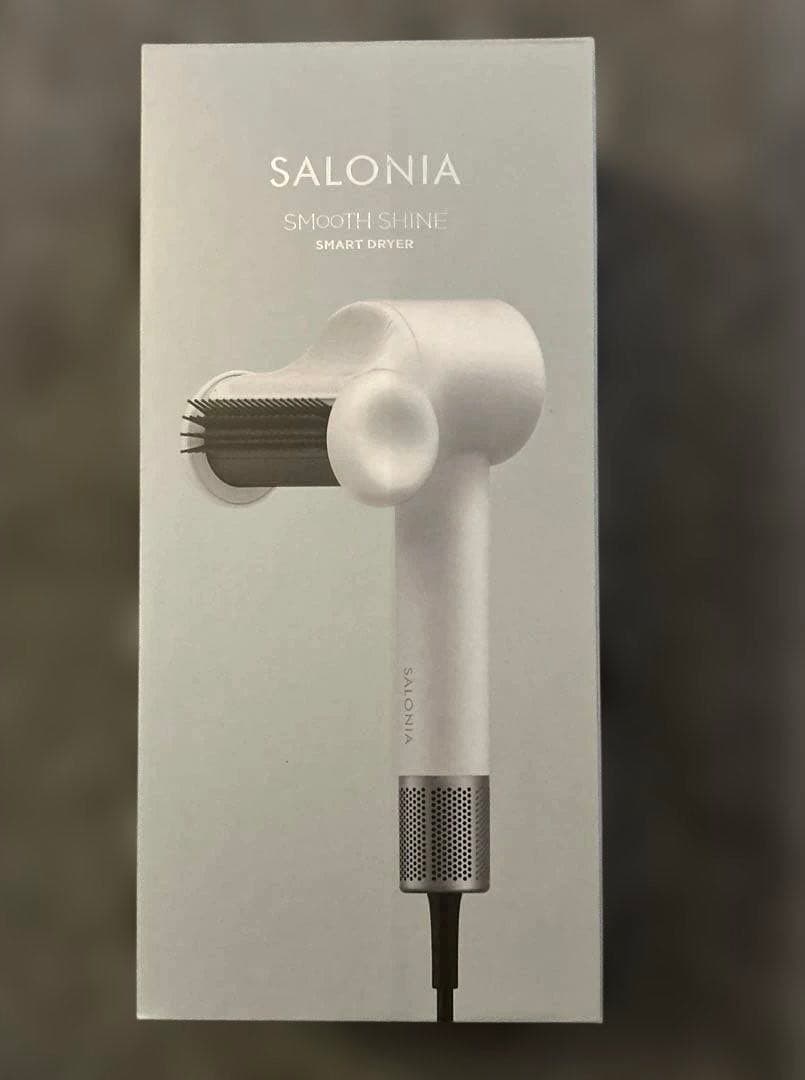 SALONIA サロニア スムースシャインスマートドライヤー アッシュホワイト Amazon | SALONIA サロニア スムースシャインスマートドライヤー