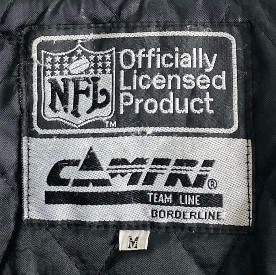 な*き様 《超希少品》NFL レイダース☆ブルゾン　刺繍ロゴ　チームロゴ　ベロア