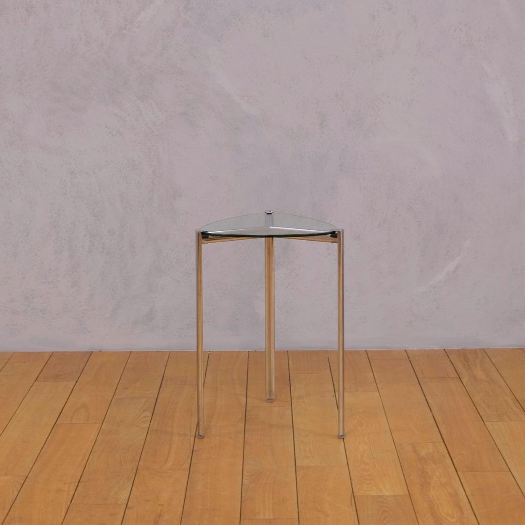 ポストモダン ガラス サイドテーブル - メルカリ
