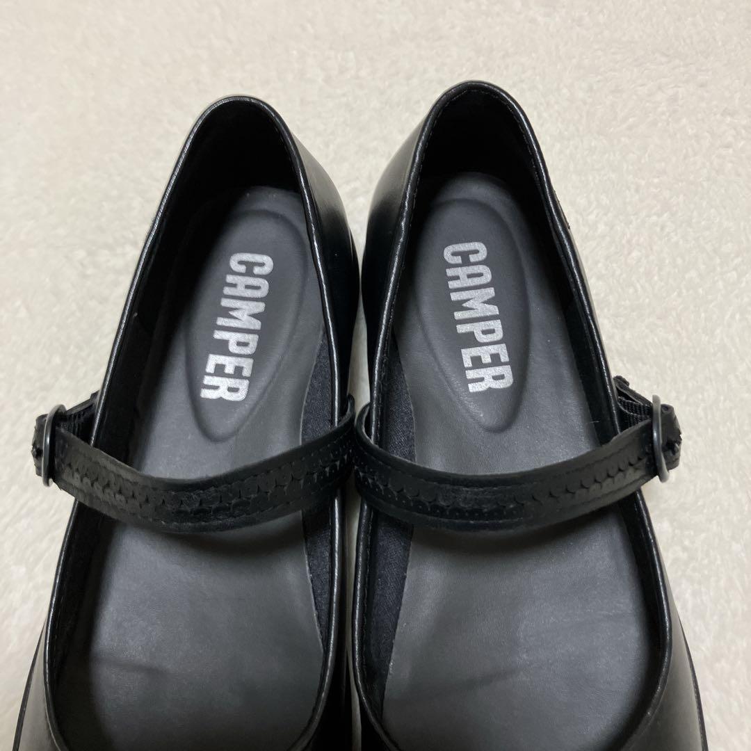 美品 現行品 カンペール スパイラルコメット メリージェーン 本革 37