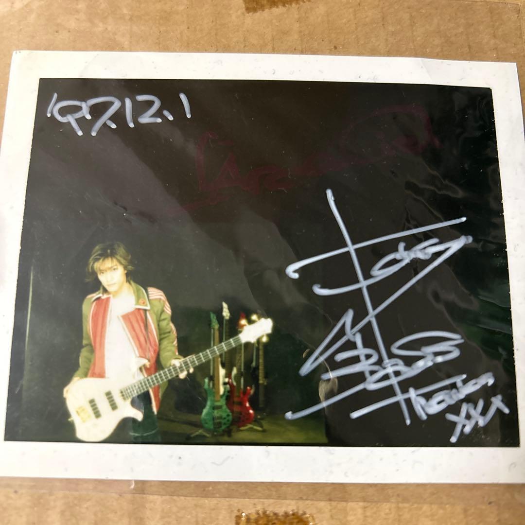 ラルク　L'Arc〜en〜Ciel サイン　Tetsu L'Arc‐en‐Ciel オフィシャル直筆サイン色紙 メンバー4人（hyde、tetsu