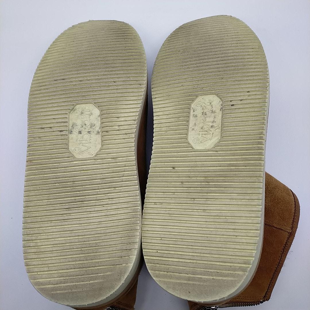 ショウ様限定 スイコック ミッド ムートンブーツ 茶 29 ビブラム