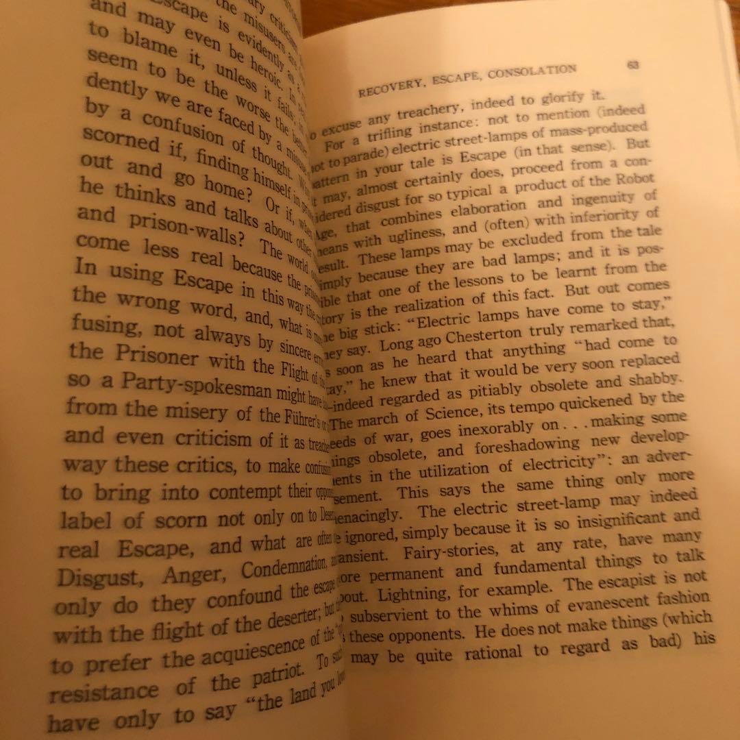 ON FAIRY-STORIES J.R.R. トールキン　青山富士夫