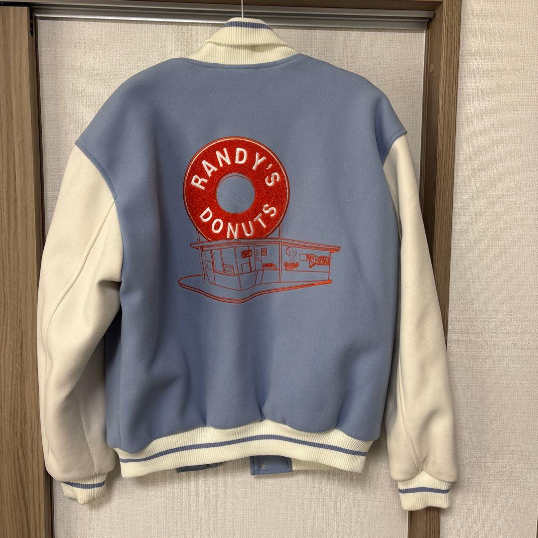 ZARA Randy's Donuts スタジャン 水色/白 - メルカリ
