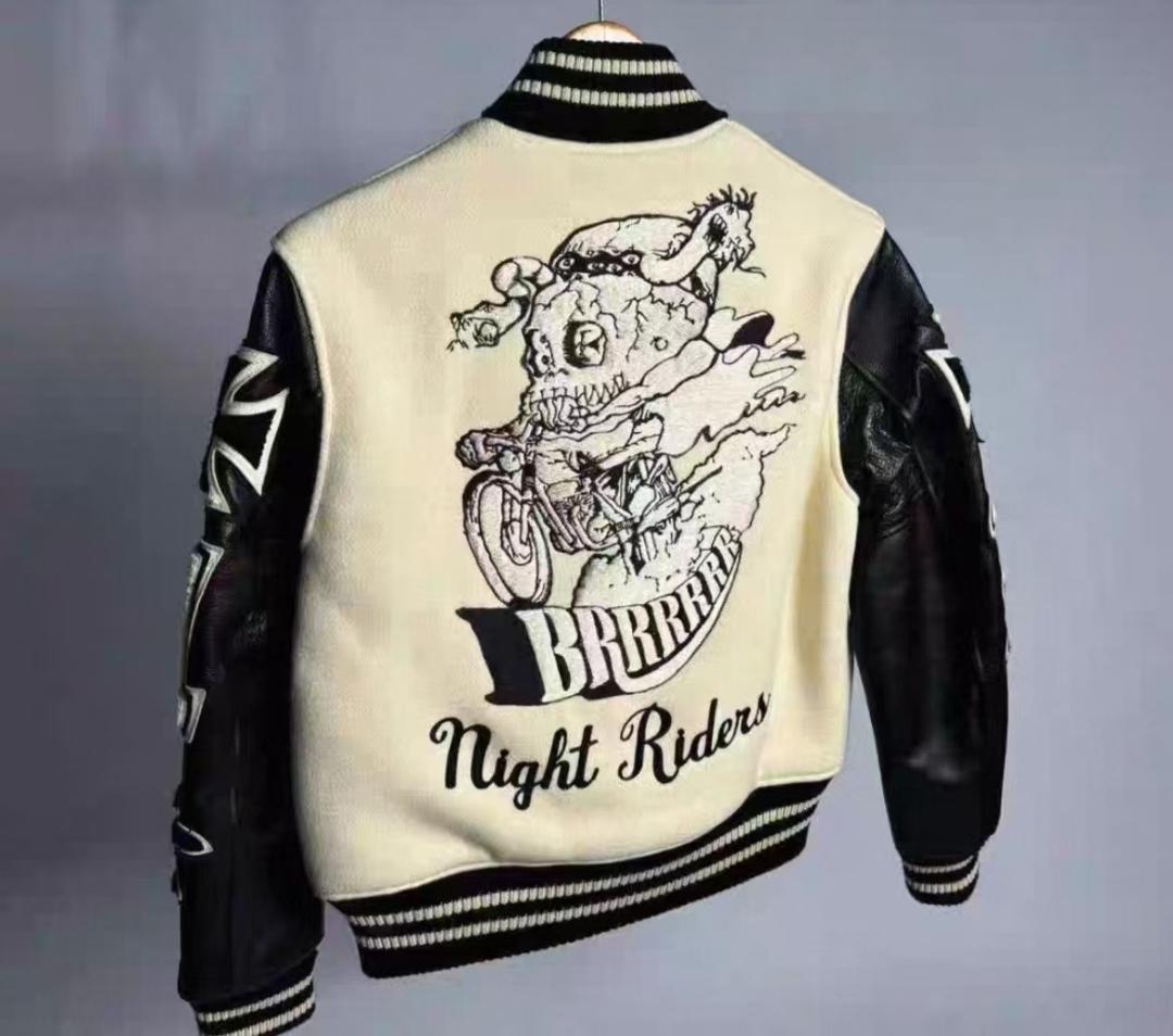 WHITESVILLE 定番 刺繍スタジャン サイズ42 高 品質