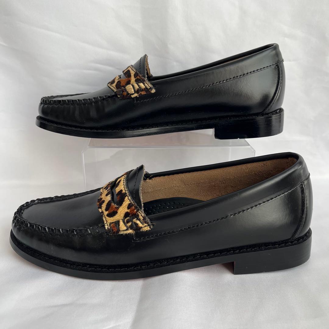 ✨極美品✨G.H.BASS ジーエイチバス ローファー レオパード 23㎝