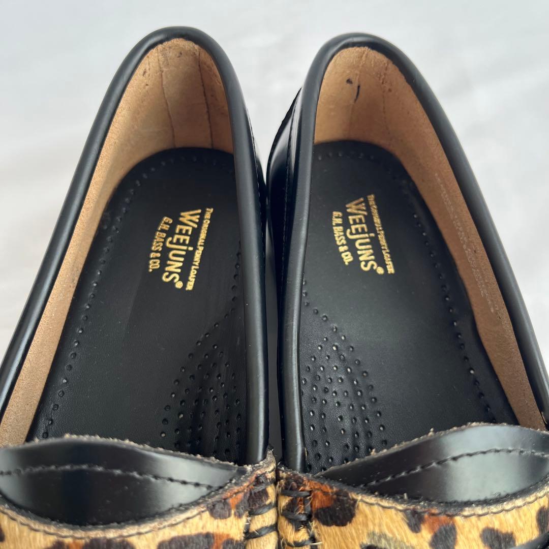 ✨極美品✨G.H.BASS ジーエイチバス ローファー レオパード 23㎝