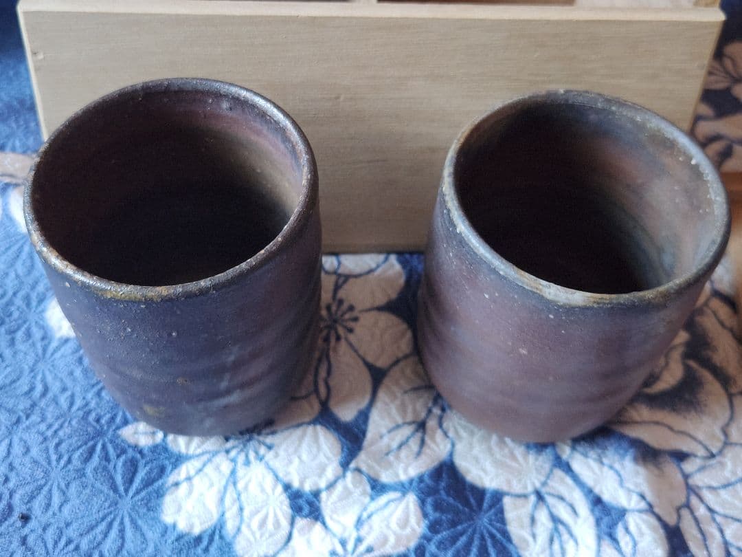備前焼 七十七代金重窯 湯飲みセット