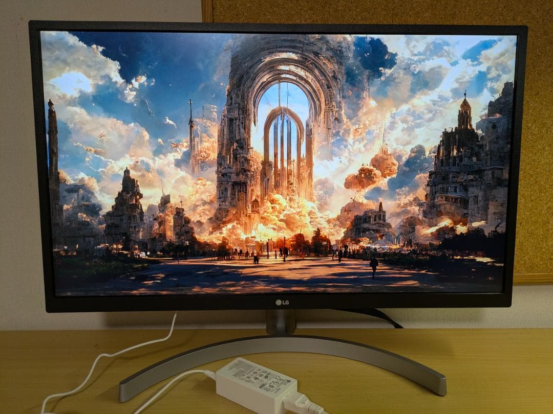 投入時間63 LG 4K IPS 27インチ モニター 27UL500-W - メルカリ