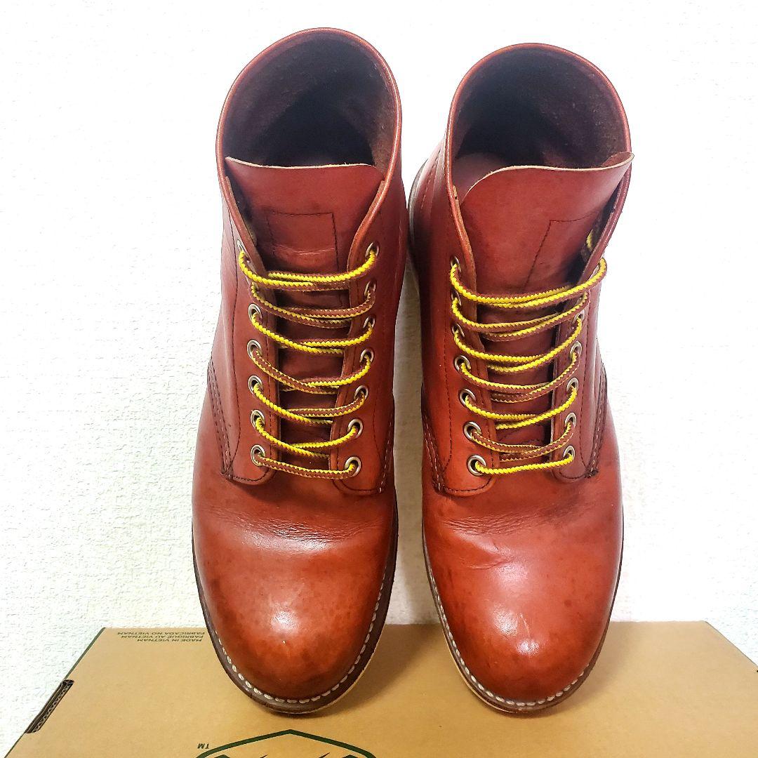 RED WING 8166 サイド羽刻印 8.5D 10年製 赤茶 プレーントゥ