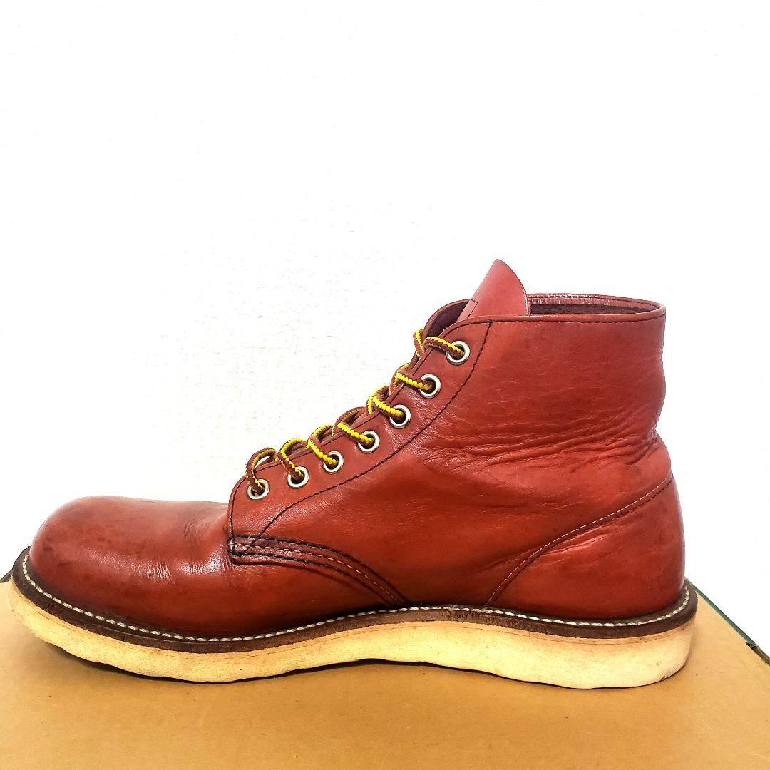 RED WING 8166 サイド羽刻印 8.5D 10年製 赤茶 プレーントゥ