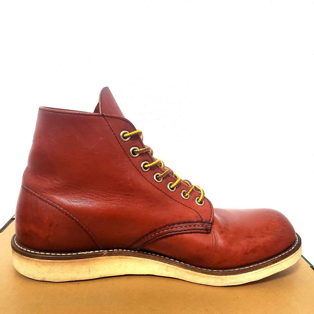RED WING 8166 サイド羽刻印 8.5D 10年製 赤茶 プレーントゥ