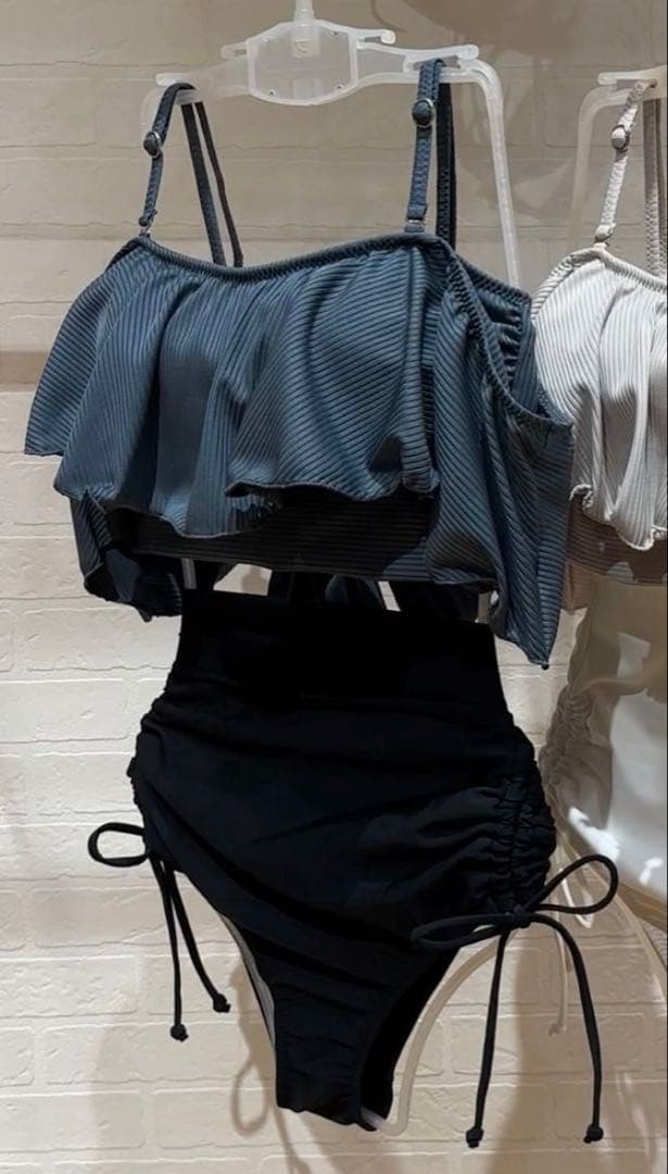 E*5様 PEAK&PINE リブ素材 ビキニ上下&水着用ショーツ＆ラッシュガー