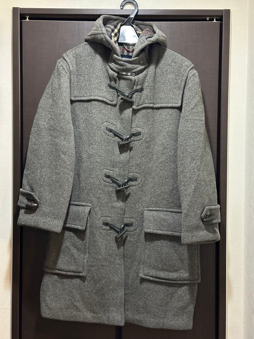 BURBERRY LONDON メンズ ノバチェック ダッフルコート グレー - メルカリ