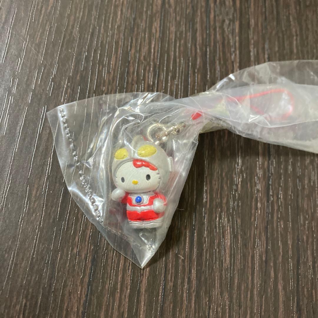 激レア キティ ウルトラマン コラボ ストラップ 根付 限定 なりきり