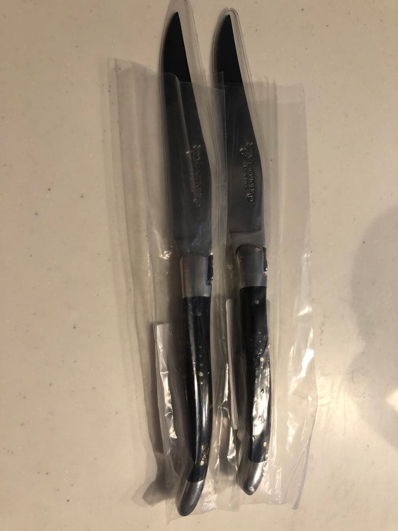 ラギオール アン オブラック バッファロー テーブルナイフ　2本セット Amazon.co.jp: LAGUIOLEenAubrac/ラギオールアンオブラック