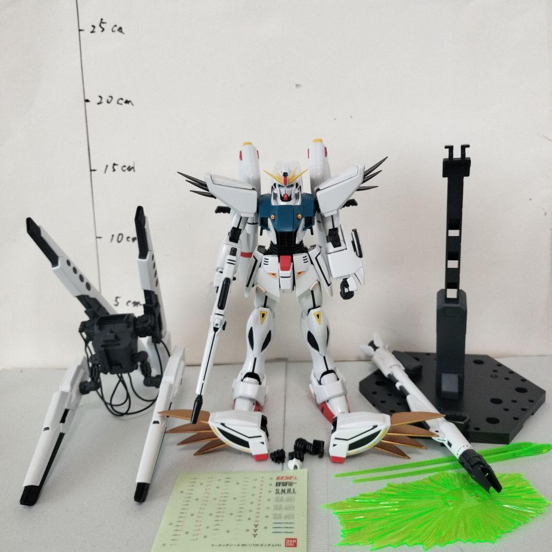 MG1/100 ガンダムF91ver2.0 完成品ガンプラ バックキャノン装着型 MG 1/100 ガンダムF91 Ver．2．0 バックキャノン装着型