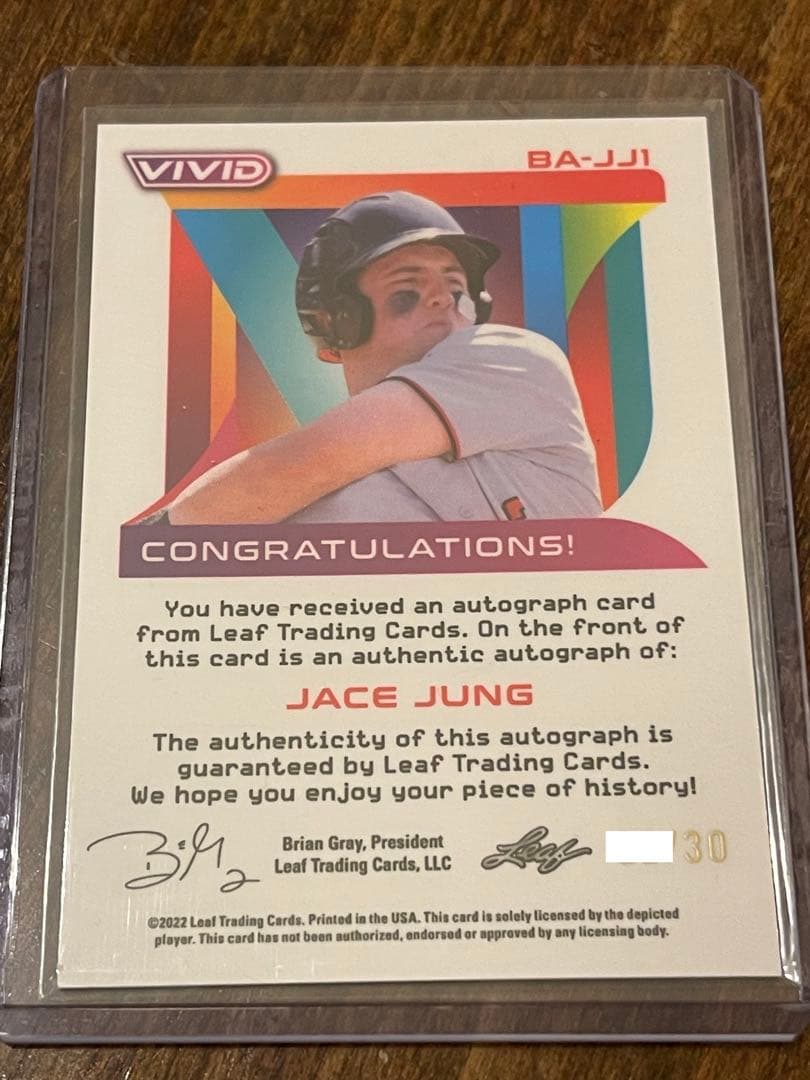 Jace Jung& Zack Gelof 直筆サイン スーパープロスペ - メルカリ