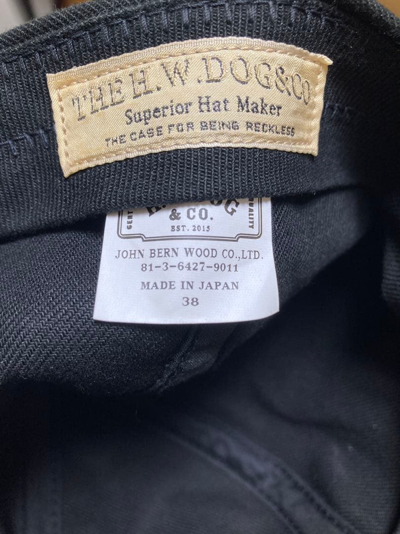 H.W.DOG & CO. ワークキャップ サイズ38