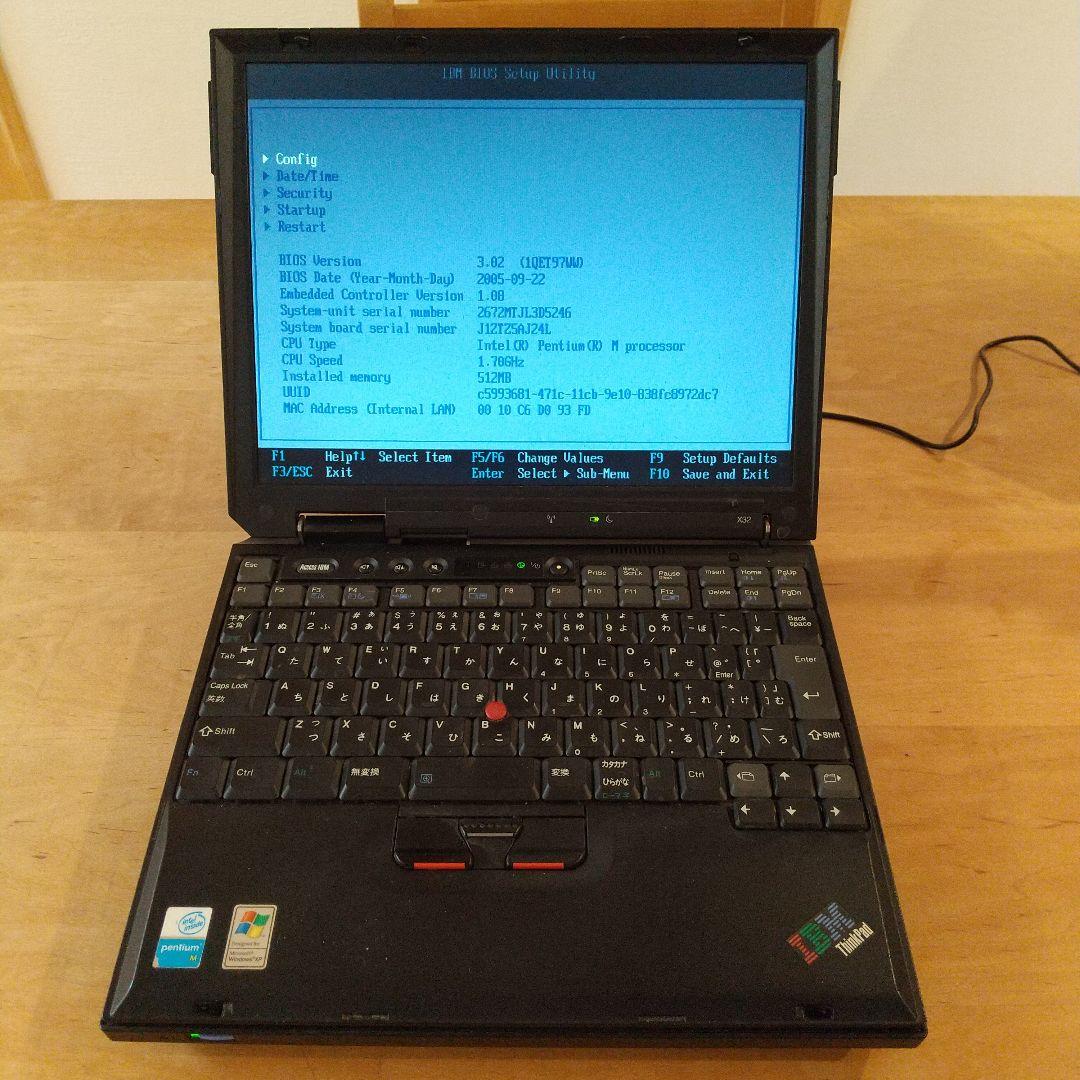 IBM ThinkPad X32 pentiumM 本体 & ドック