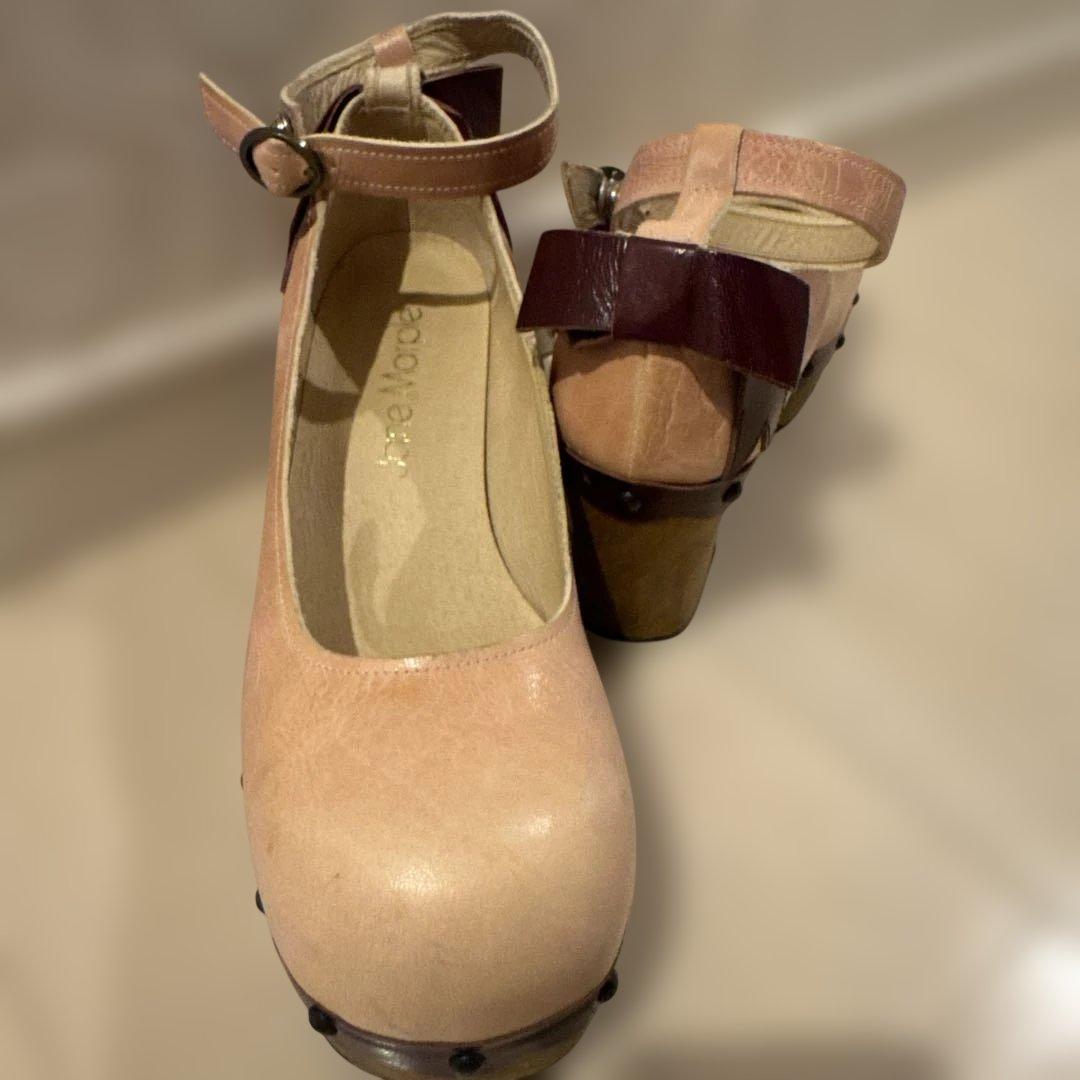 ジェーンマープル　木底アンクルストラップシューズ ウッドソール2ストラップシューズ - Jane Marple Online Shop
