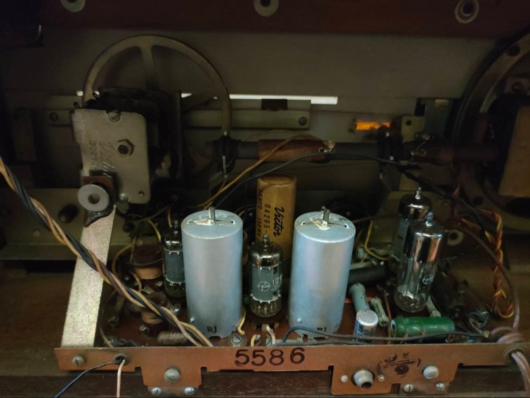 真空管ラジオ ビクター 6A-2601 可動品 昭和30年代 昭和レトロ - メルカリ