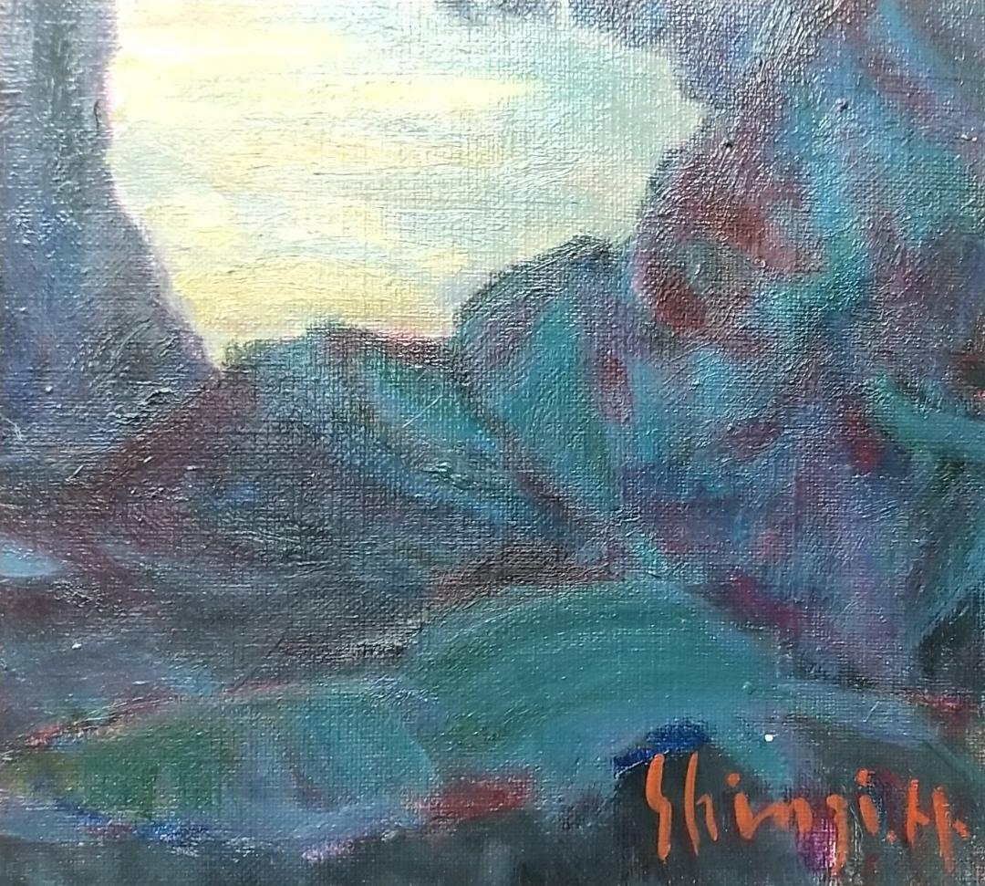 唐桑半島の朝」油絵 F6 絵画 油彩画 風景画 アート - メルカリ