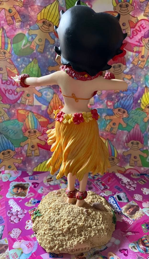 ベティ・ブープ ハワイアンフラガールフィギュア 約18cm2004年製 2004