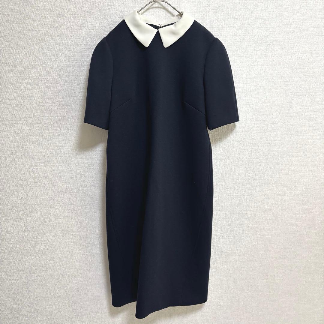 セルフォード 襟付きポンチコクーンワンピース M ネイビー 卒入学 CELFORD（セルフォード）の「襟付きコクーンポンチワンピ（ワンピース