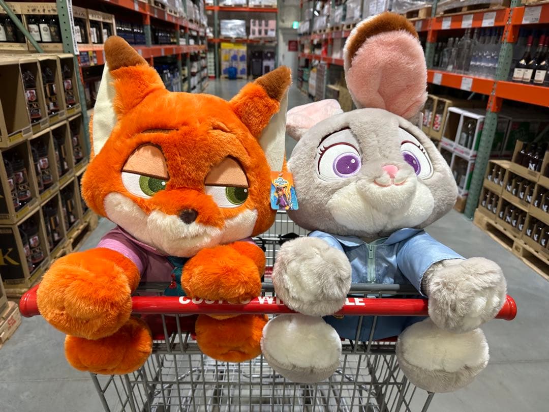 ズートピア2 ジュディ ニック ぬいぐるみ コストコブランケット入り