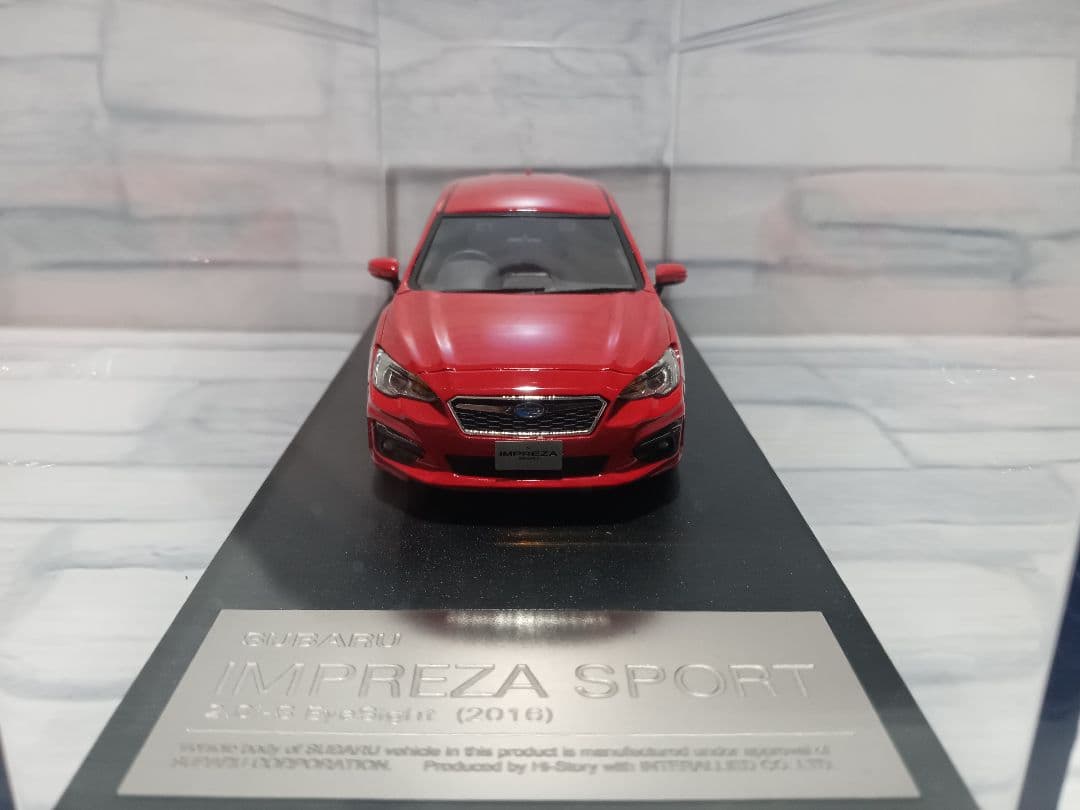 noa　1/43 スバル　インプレッサスポーツ　2.0i　ミニカー　レッド