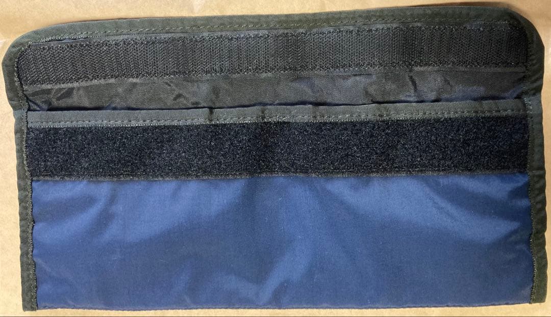 90s Subware 電車刺繍ポーチ 紺色 &ロゴ銘板 ペンケース recon - メルカリ