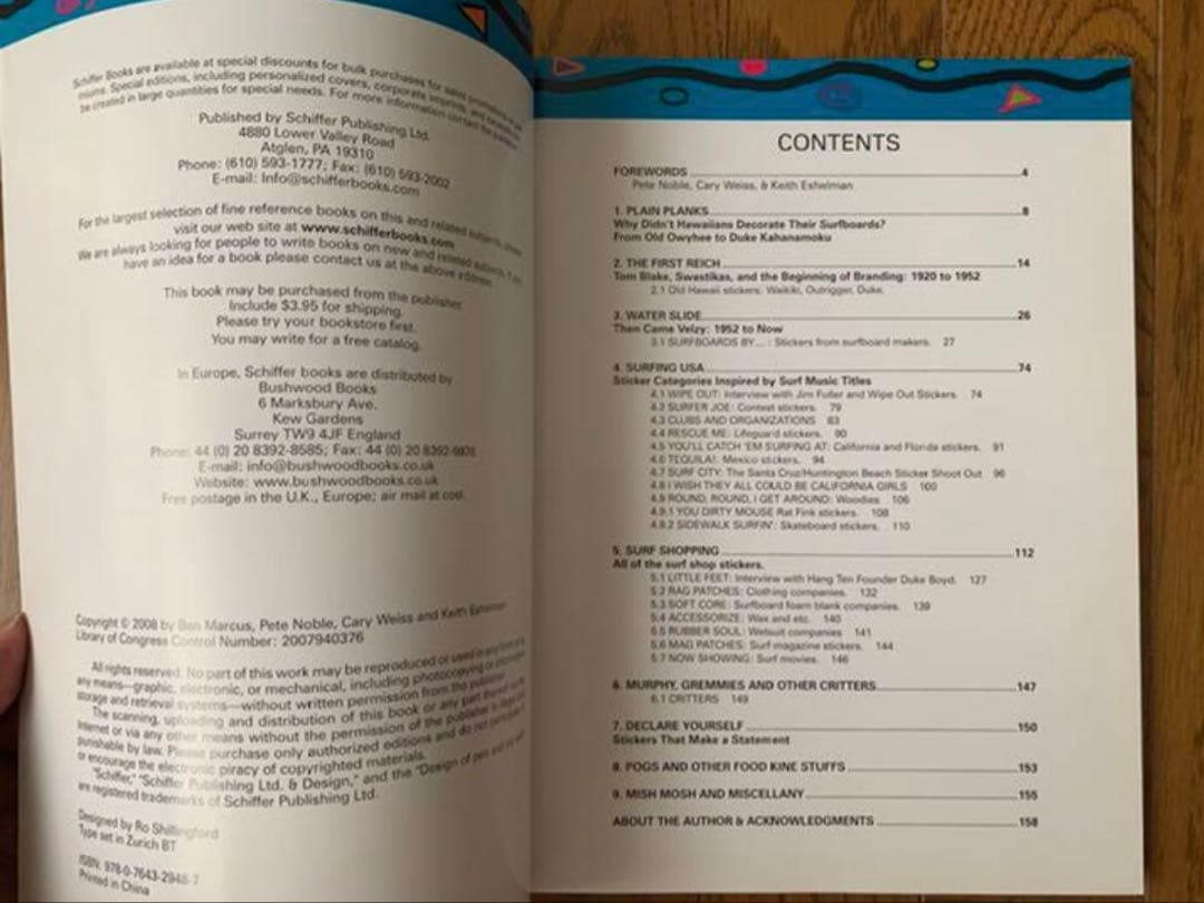 サーフショップ、ボードなどステッカー 1250 記載 洋書 - メルカリ