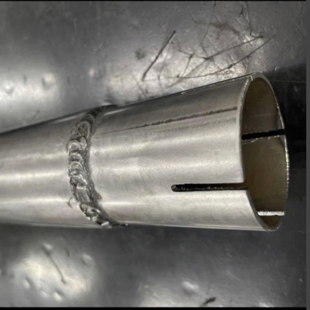 ワンオフ SR400 ショート菅 ドラッグパイプスラッシュカットマフラー