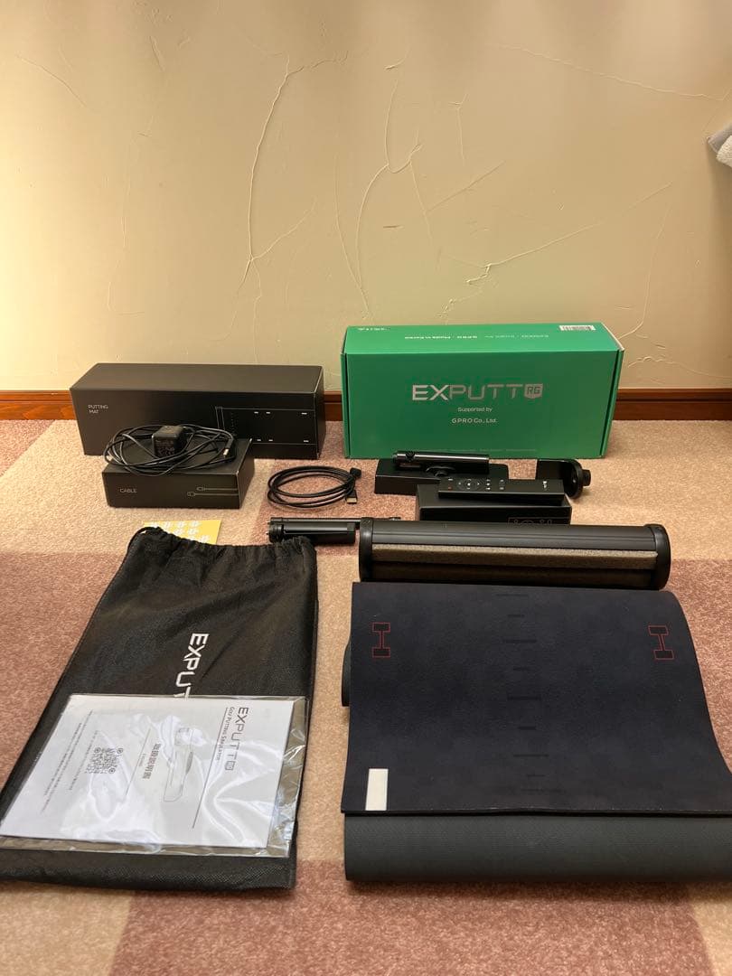 EXPUTT 本格パッティングシミュレータ 楽天市場】☆本体をテレビに繋げば設置完了！☆エクスパット ゴルフ