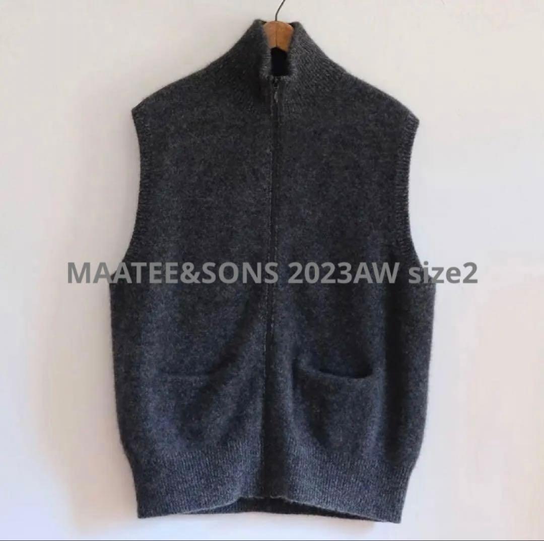 【最終】MAATEE&SONS CASHEMERE 強圧縮 JIP VEST MAATEE&SONS CASHEMERE 強圧縮 JIP VEST