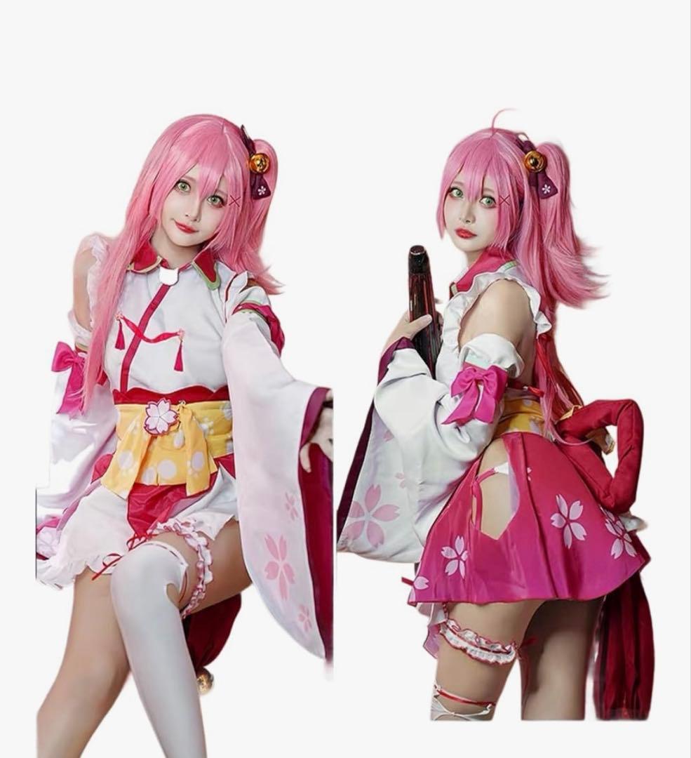 ホロライブ さくらみこ コスプレ ハロウィン Amazon.co.jp: [milky time] ホロライブ さくらみこ コスプレ